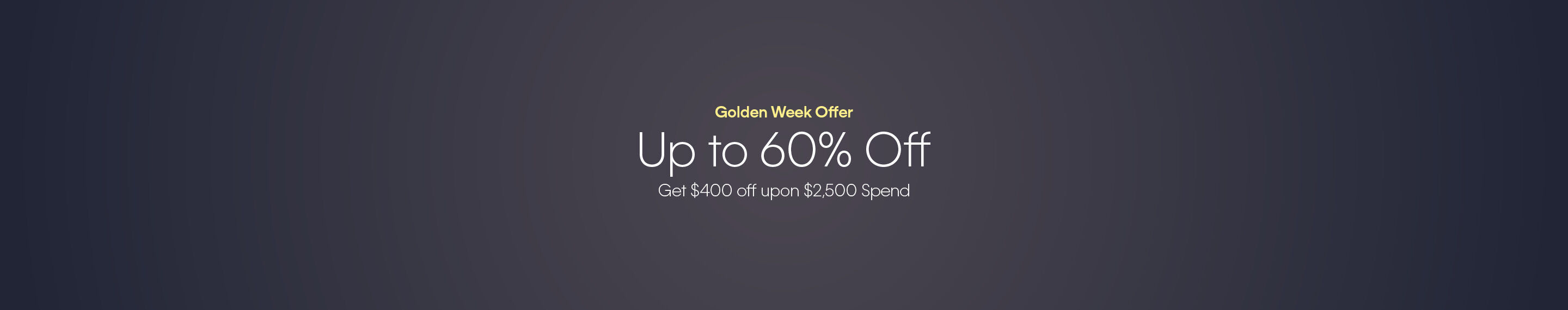 Calvin Klein Golden Up to 60% off Spend $1,500, Save $150